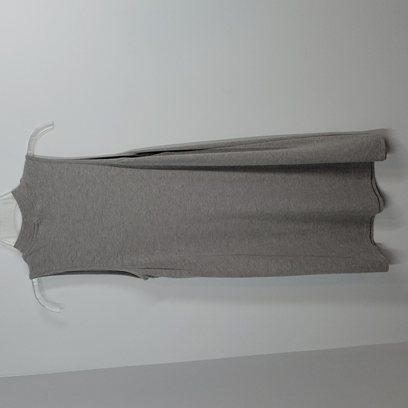 TOPSHOP Soft Gray Mock Neck Sleeveless Shift Dress Size 6 EUR 38 - Picture 5 of 8
